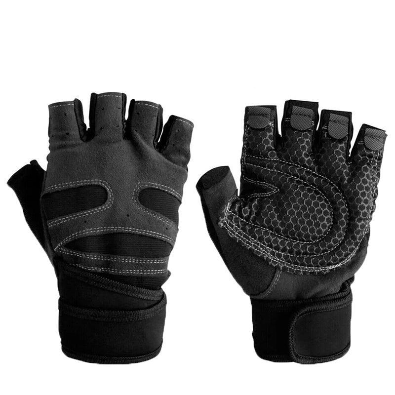 XL Size Aolikes Weight Lifting Gloves Gym Bodybuilding Fitness Workout Cycling Crossfit - One Pair Red