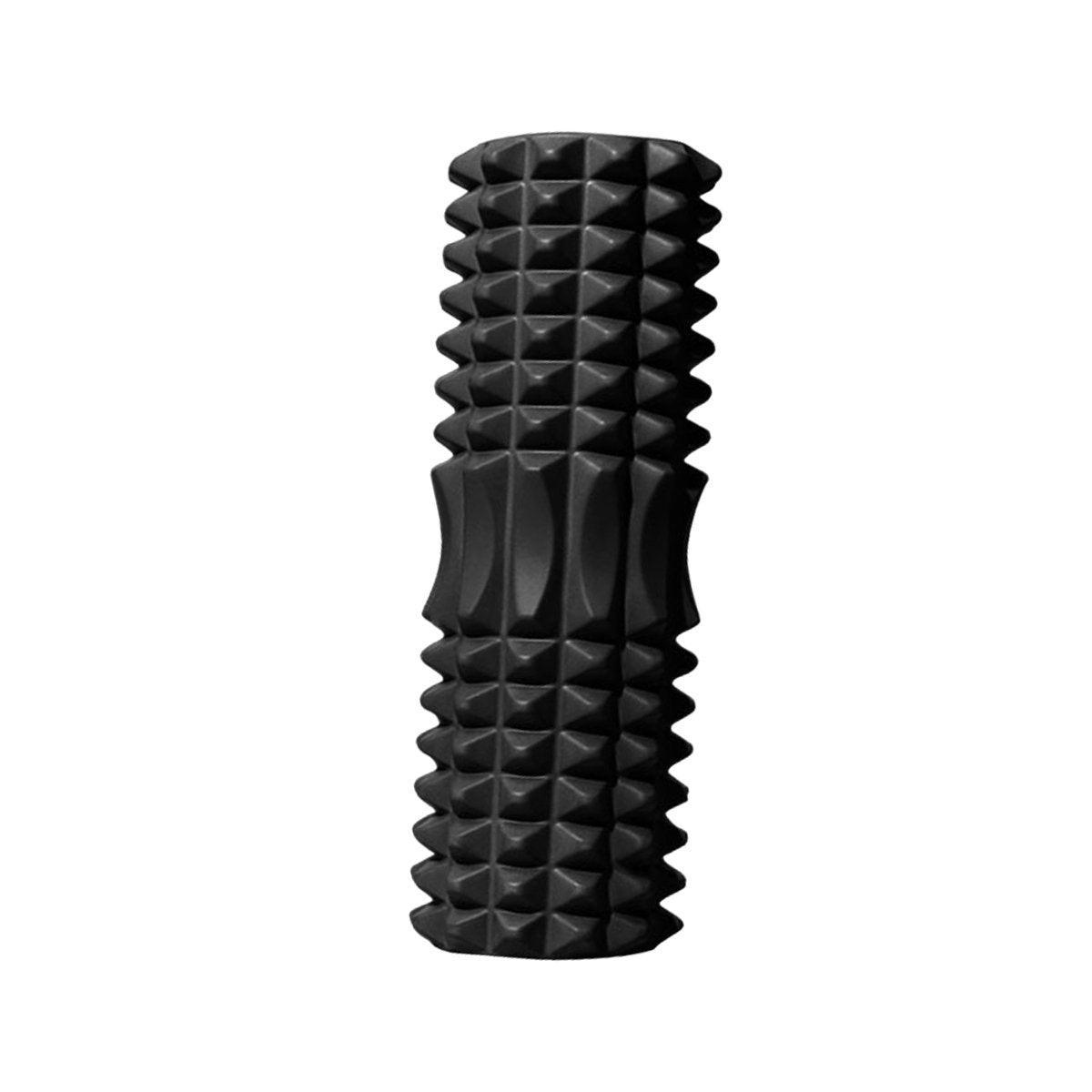 High Density EVA Foam Roller Yoga Massage Stick for Fitness - Wolf Tooth Style Blue-45cm